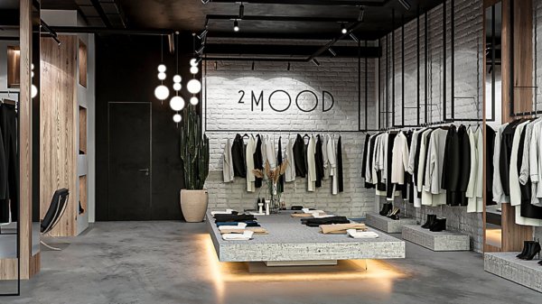 Шоу-рум одежды для бренда 2MOOD в бизнес-квартале «Арма»